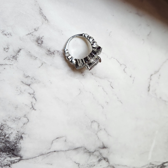 Women's Engagement Wedding Ring Large Halo Solitaire Nwt - Picture 9 of 9